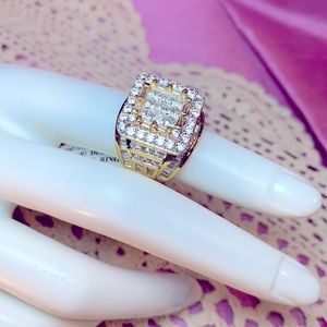 Princess Cut, Baguette & Round Diamond Simulamt